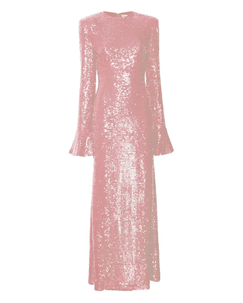 LAPOINTE Maxirock mit Pailletten - Rosa Rosa