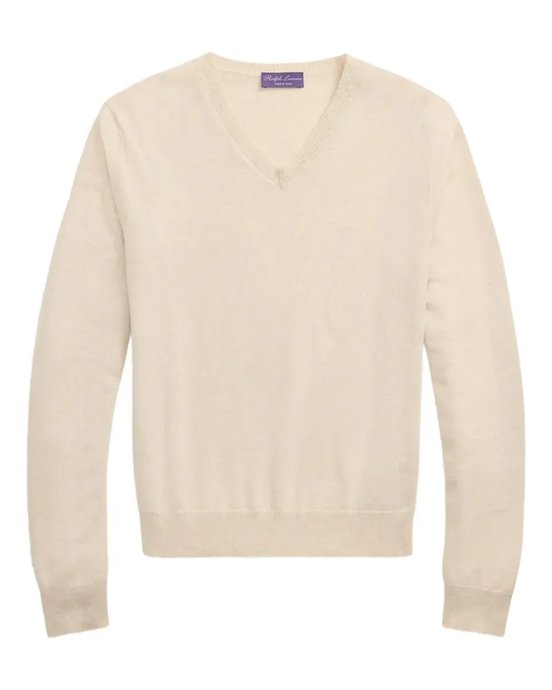 Ralph Lauren Pullover mit V-Ausschnitt - Nude Nude