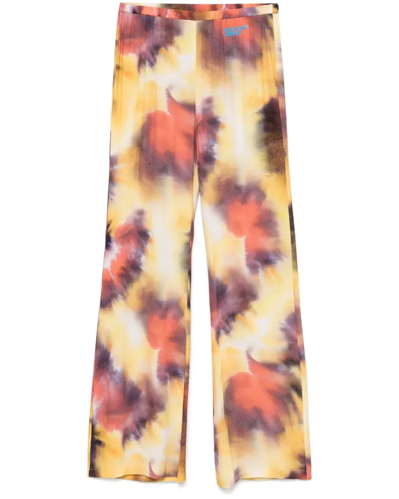 Patrizia Pepe Hose mit gummiertem Logo - Gelb Gelb
