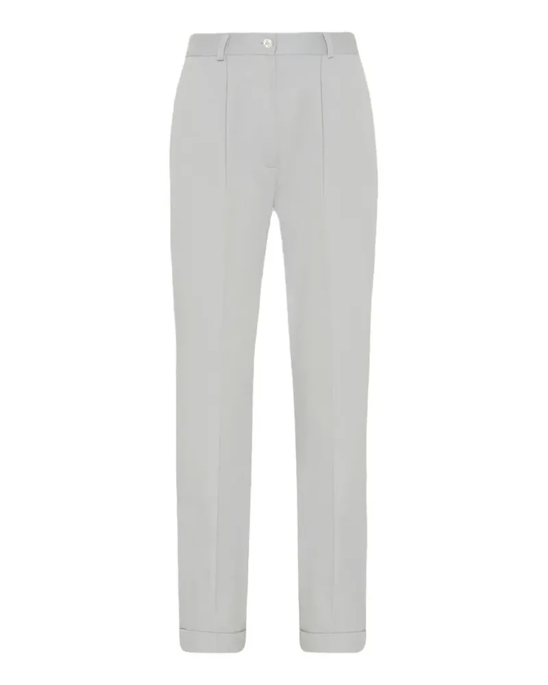 Kiton Hose mit Umschlag - Grau Grau