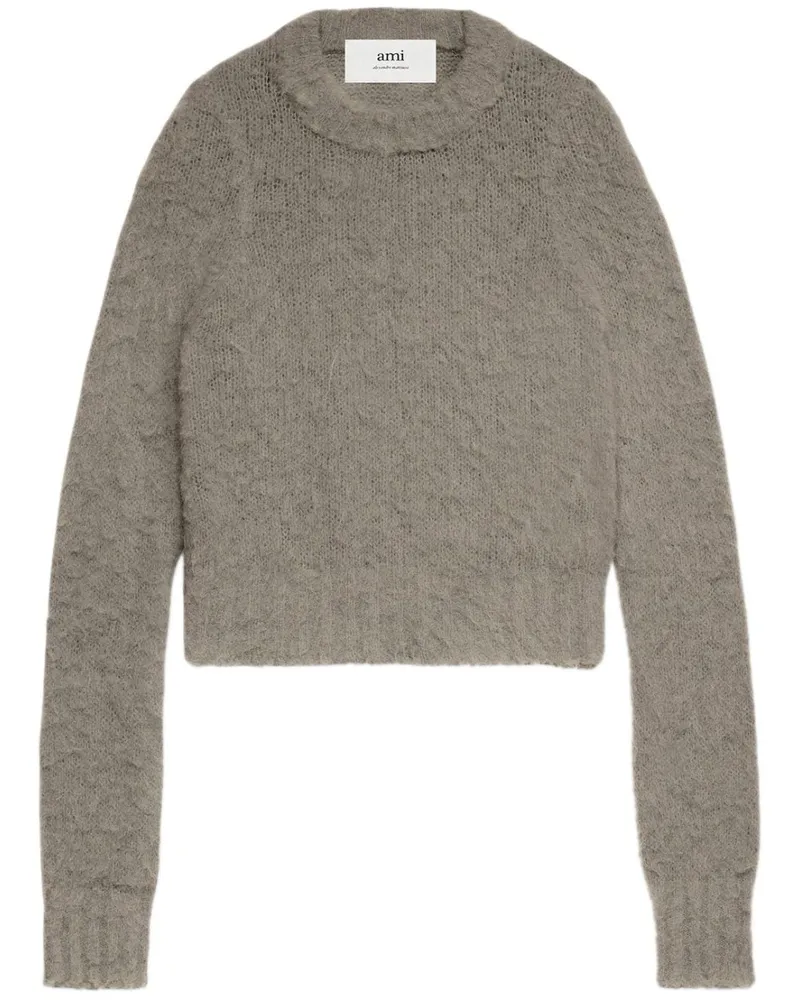 AMI Paris Pullover mit Rundhalsausschnitt - Braun Braun