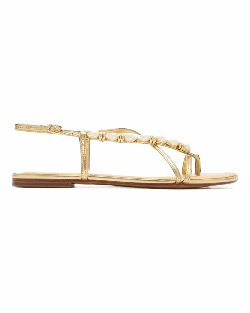 Sam Edelman Calla 2 faux-pearl-embellished sandals - Gold Gold