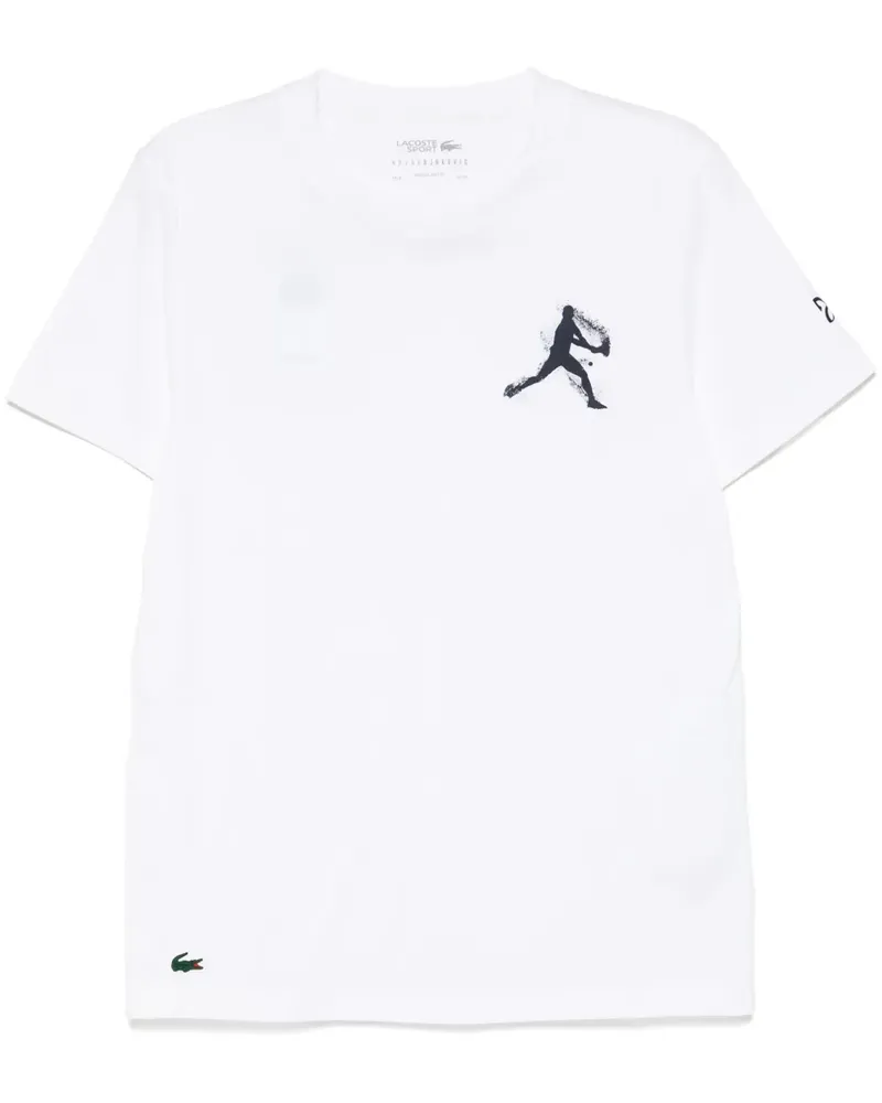 Lacoste x Novak Djokovic T-Shirt - Weiß Weiß
