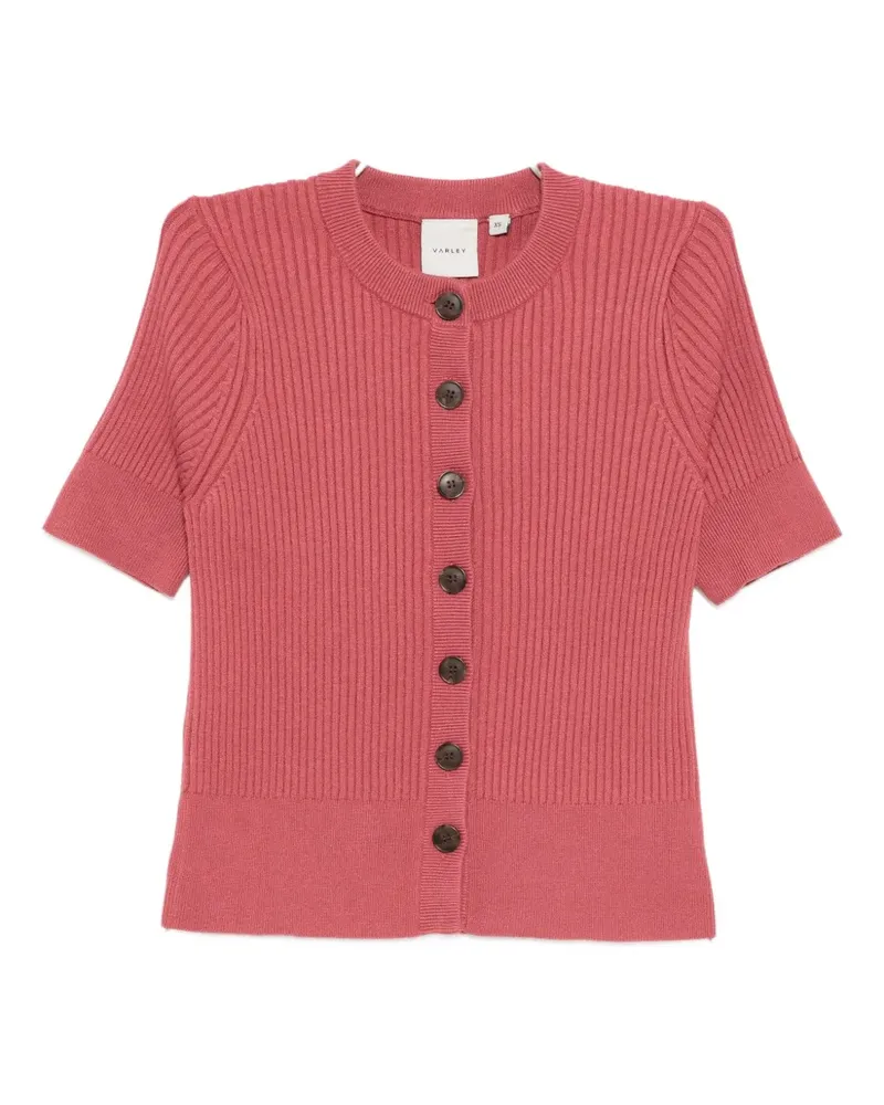 Varley Micha short sleeve cardigan - Rosa Rosa