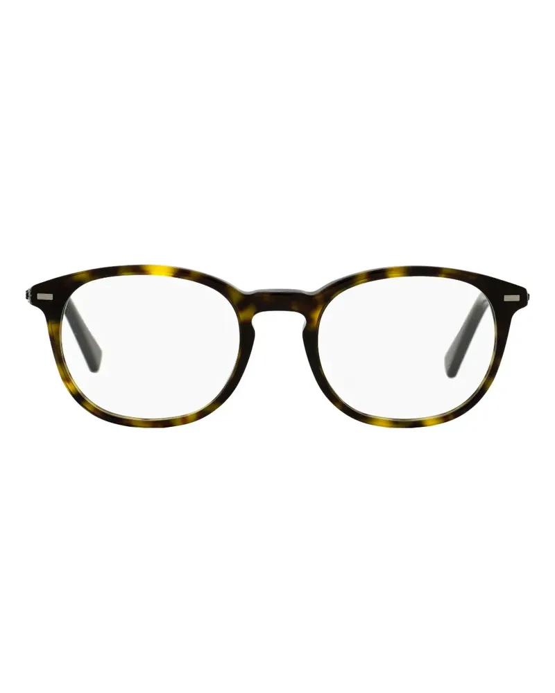 Ermenegildo Zegna 5070 Brille mit rundem Gestell - Braun Braun