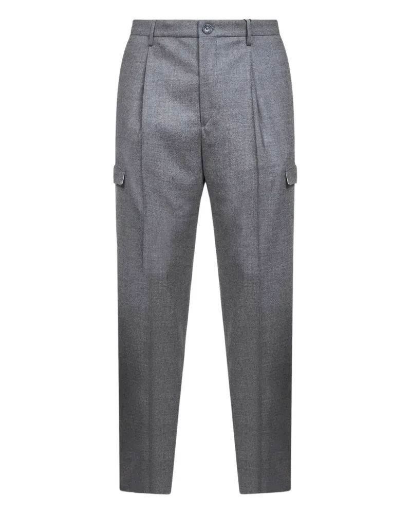 Tagliatore flap pocket pleated trousers - Grau Grau