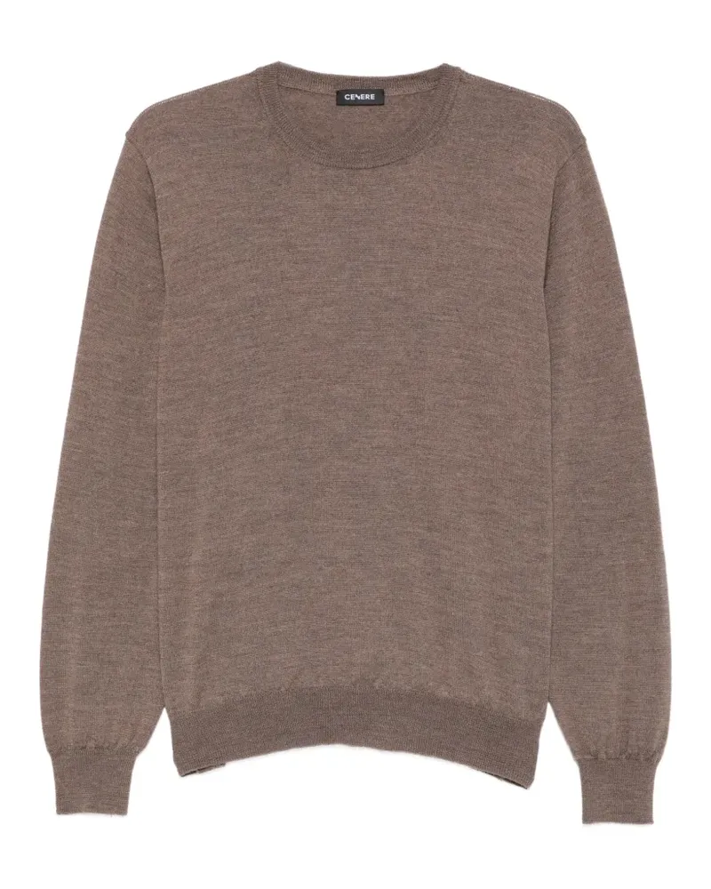 CENERE GB Pullover mit rundem Ausschnitt - Braun Braun