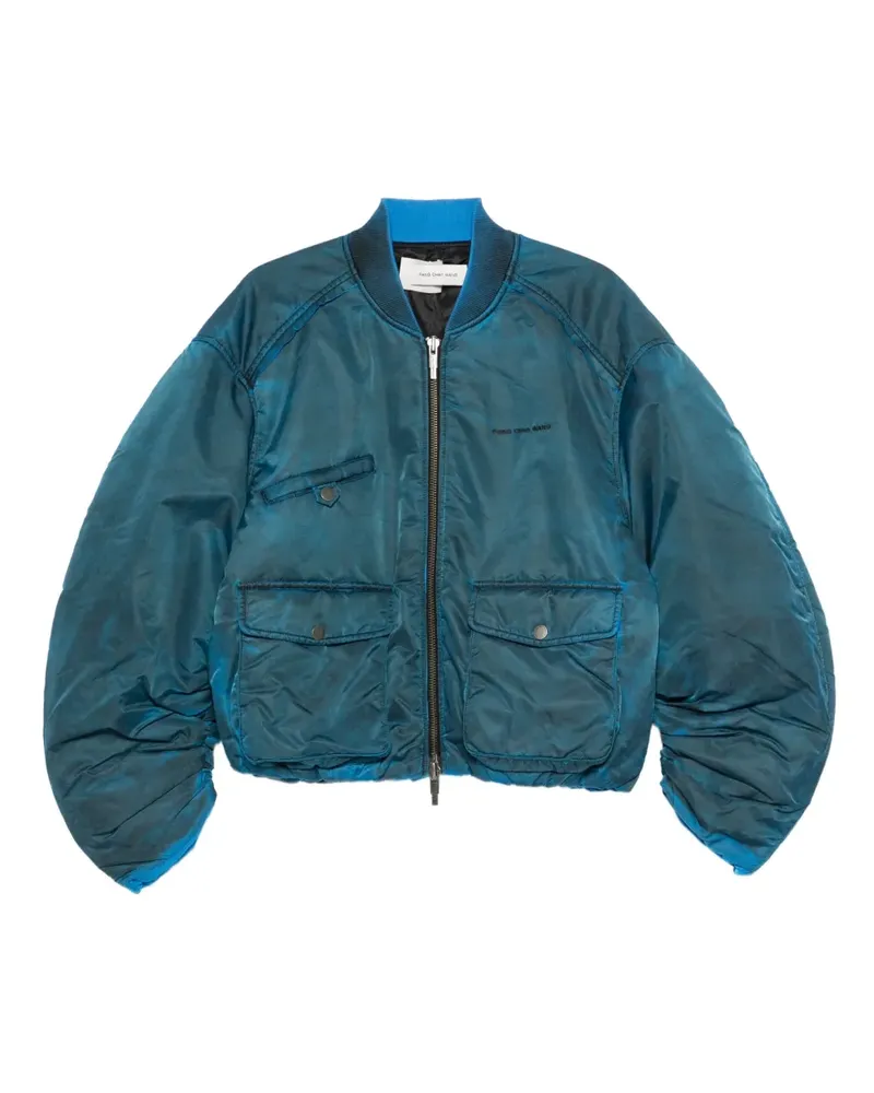 Feng Chen Wang flap-pocket zip-up jacket - Blau Blau