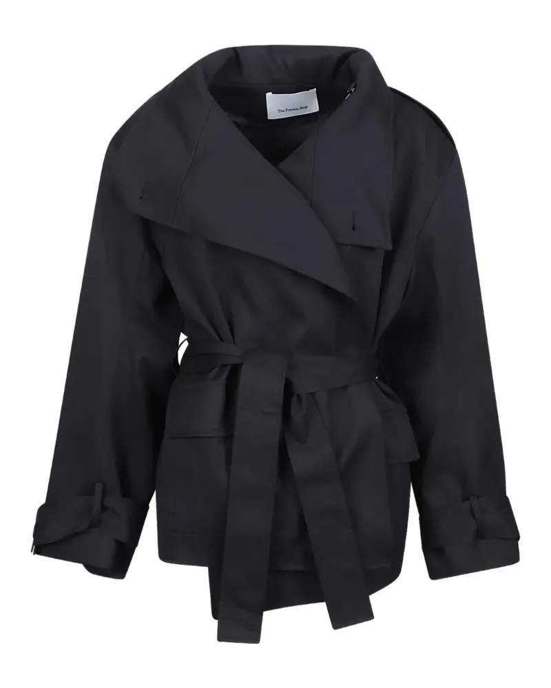 FRANKIE Shop Tavea belted jacket - Schwarz Schwarz