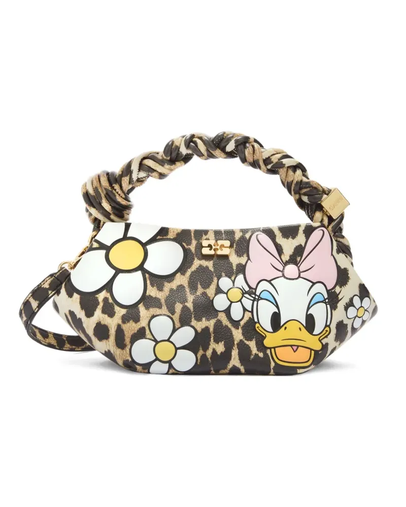 Ganni x Disney Tote Bag mit Animal-Print - Braun Braun