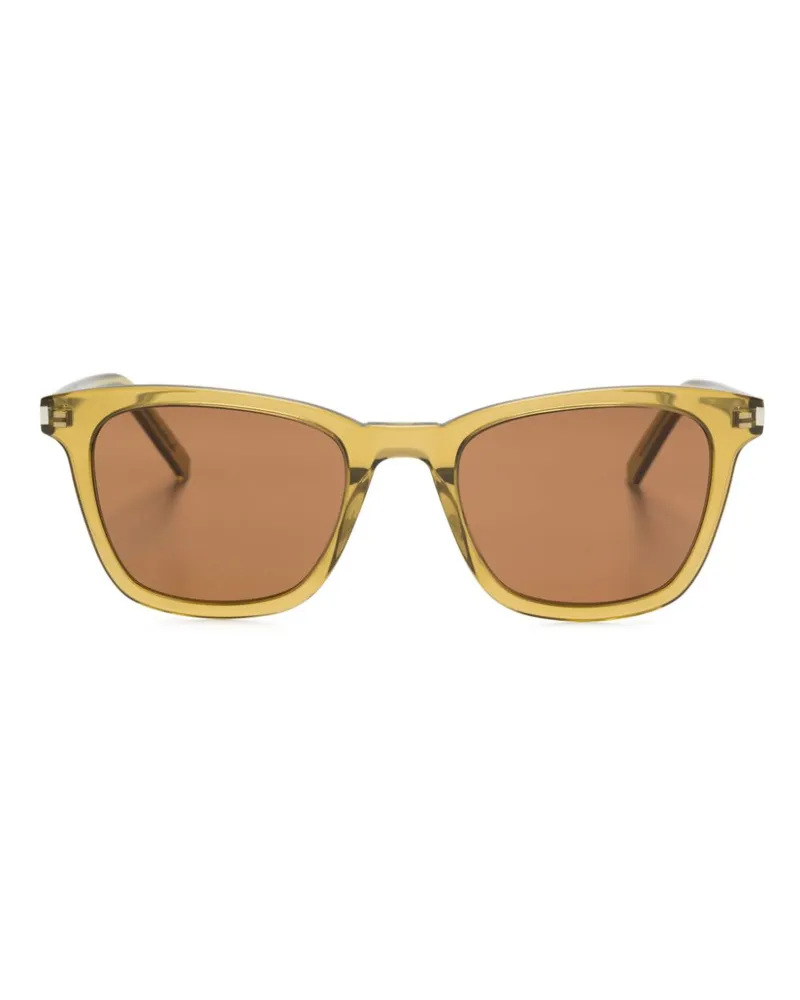 Saint Laurent Sonnenbrille im transparenten Design - Grün Grün