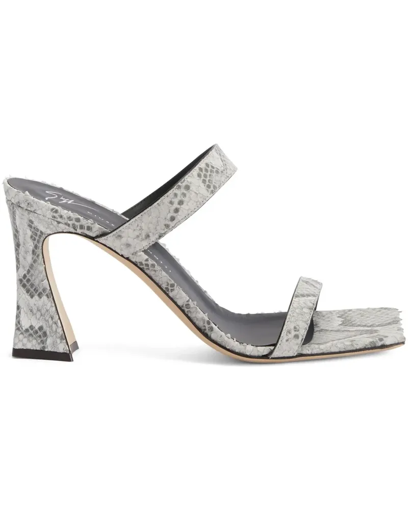 Giuseppe Zanotti Flaminia Mules 85mm - Grau Grau