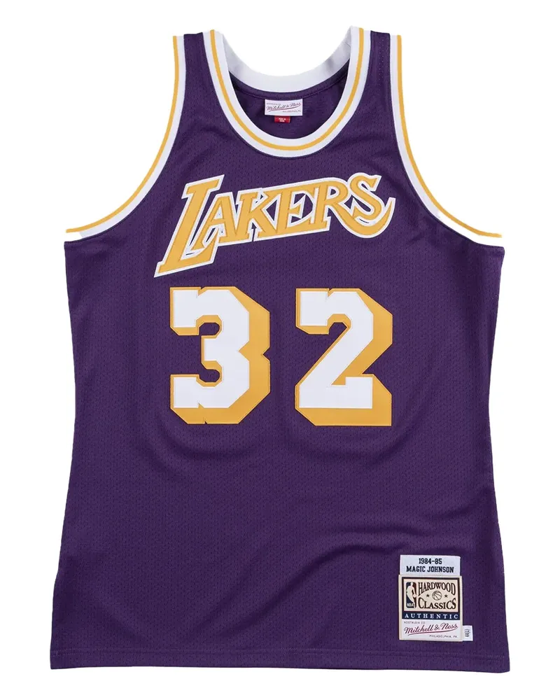 Mitchell & Ness Magic Johnson L.A Lakers 1984 Tanktop - Violett Violett