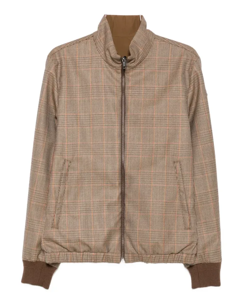 Moncler Frothive check-pattern jacket - Braun Braun