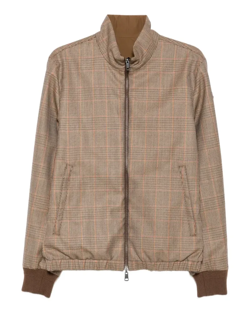 Moncler Frothive Jacke mit Check - Braun Braun