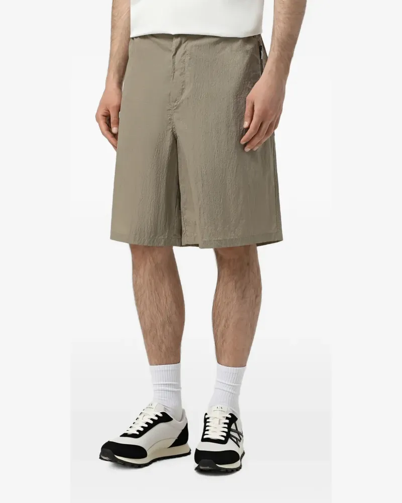 Armani Exchange Shorts in Knitteroptik - Grün Grün