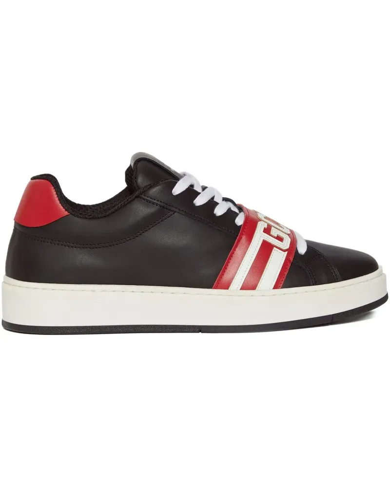 GCDS Sneakers aus Leder - Schwarz Schwarz