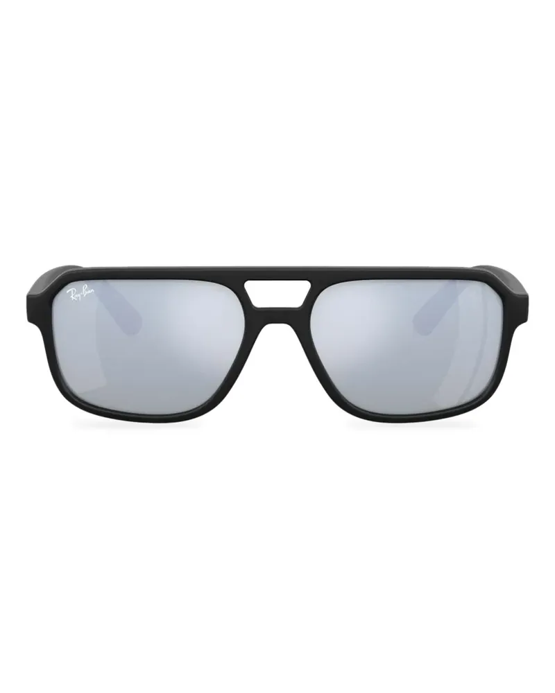 Ray Ban RB4414M Sonnenbrille mit eckigem Gestell - Schwarz Schwarz