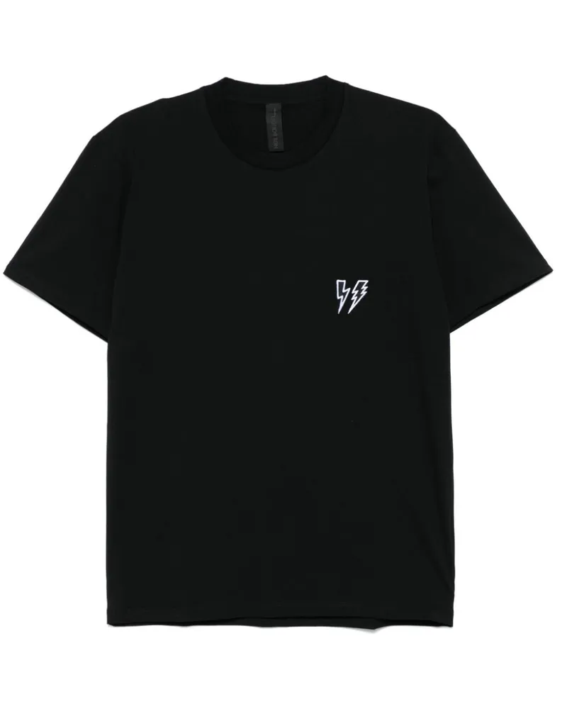 Neil Barrett Slim Double Bolt T-Shirt - Schwarz Schwarz