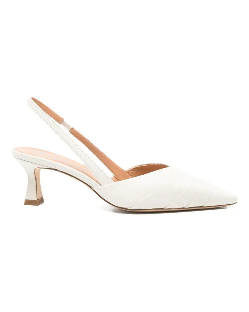 Julie Dee slingback leather pumps - Nude Nude