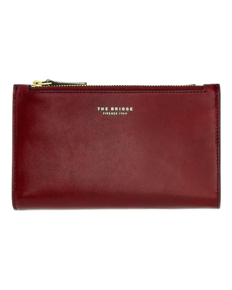 The Bridge double-zip leather wallet - Rot Rot
