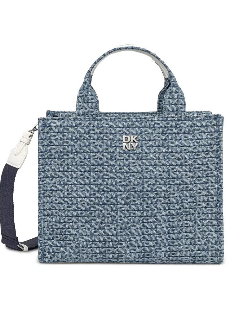 DKNY Shopper mit Logo-Schild - Blau Blau