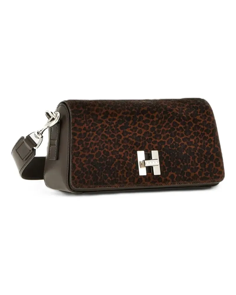 Hogan Mini H-Turn Tasche mit Klappe - Braun Braun