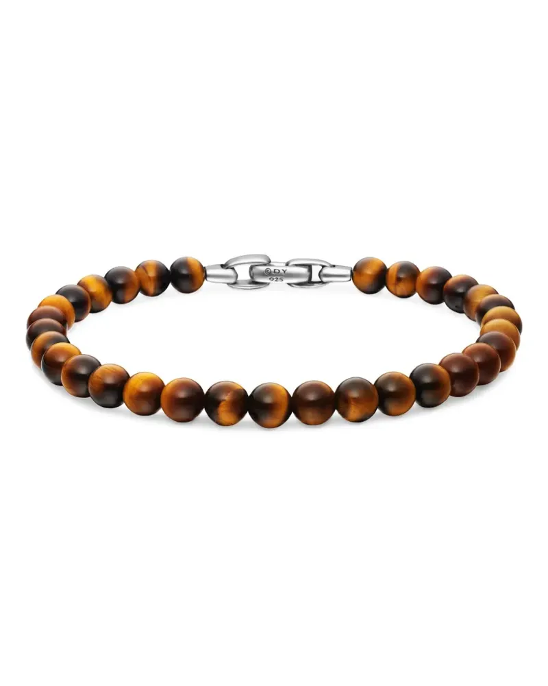 David Yurman Spiritual Beads Armband aus Sterlingsilber 6mm Silber