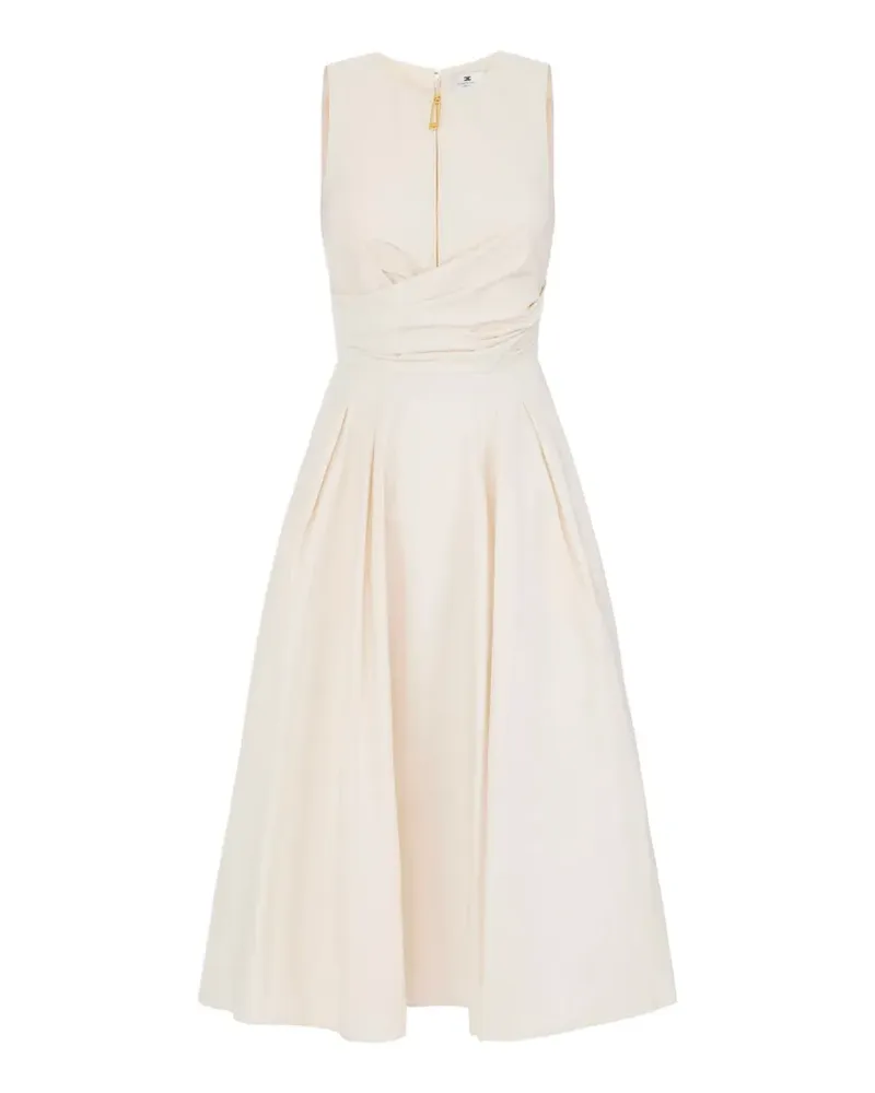 Elisabetta Franchi Kleid aus Taft-Voile - Nude Nude