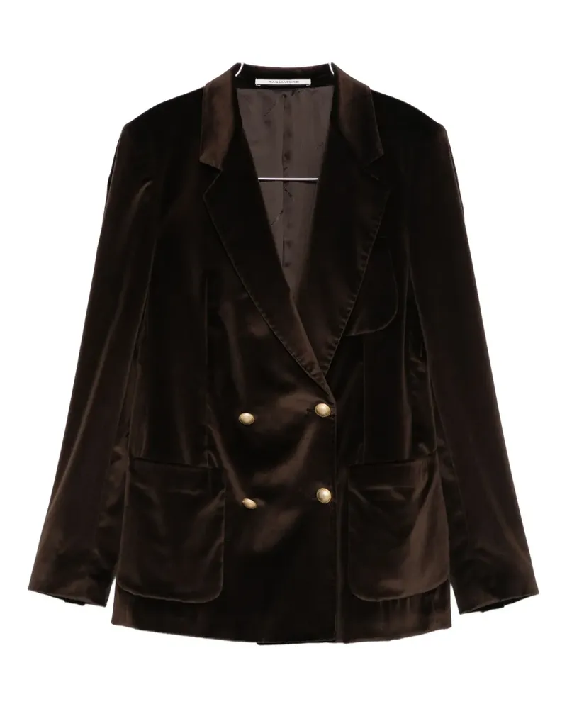 Tagliatore double-breasted long-sleeve blazer - Braun Braun