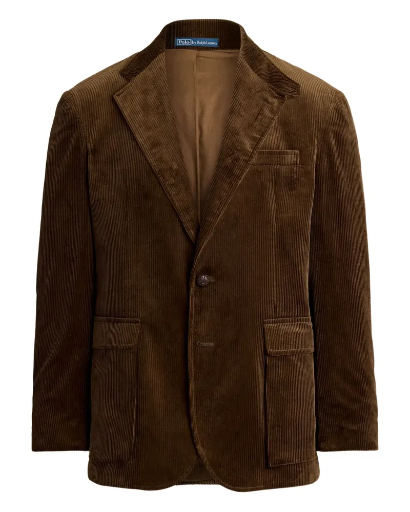 Ralph Lauren corduroy patch-pocket blazer - Braun Braun