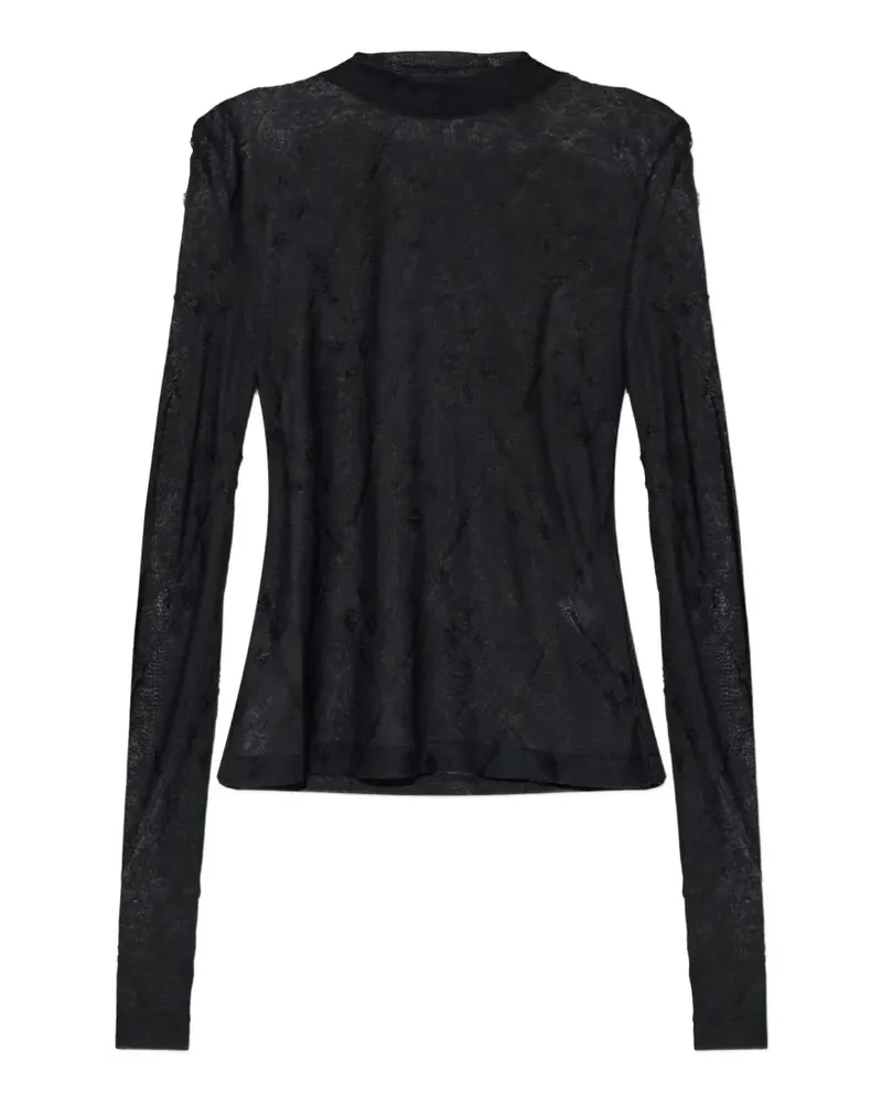 IRO Heavenly Oberteil mit Argyle-Muster - Schwarz Schwarz