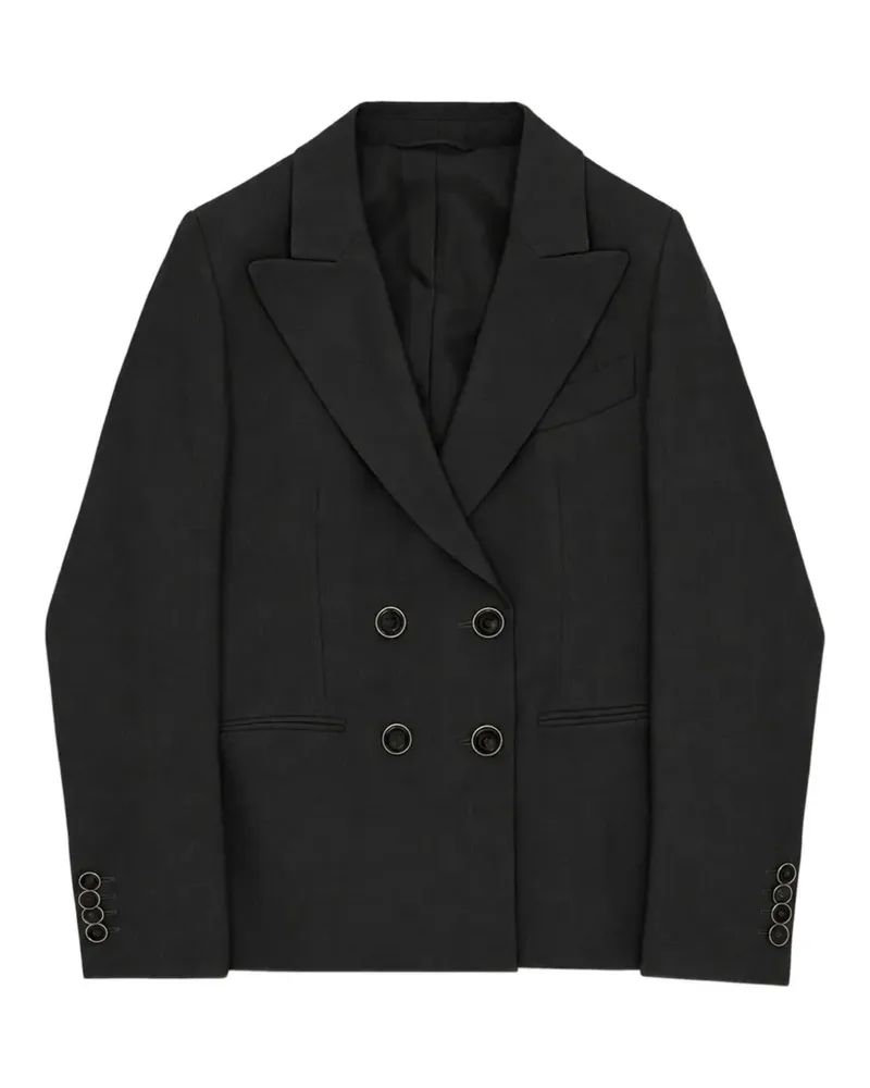 Fortela Bastien double-breasted blazer - Schwarz Schwarz
