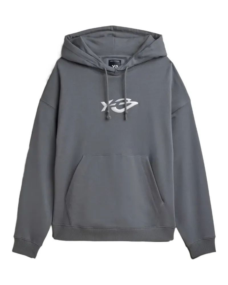 Y-3 French Terry Liquid logo hoodie - Grau Grau