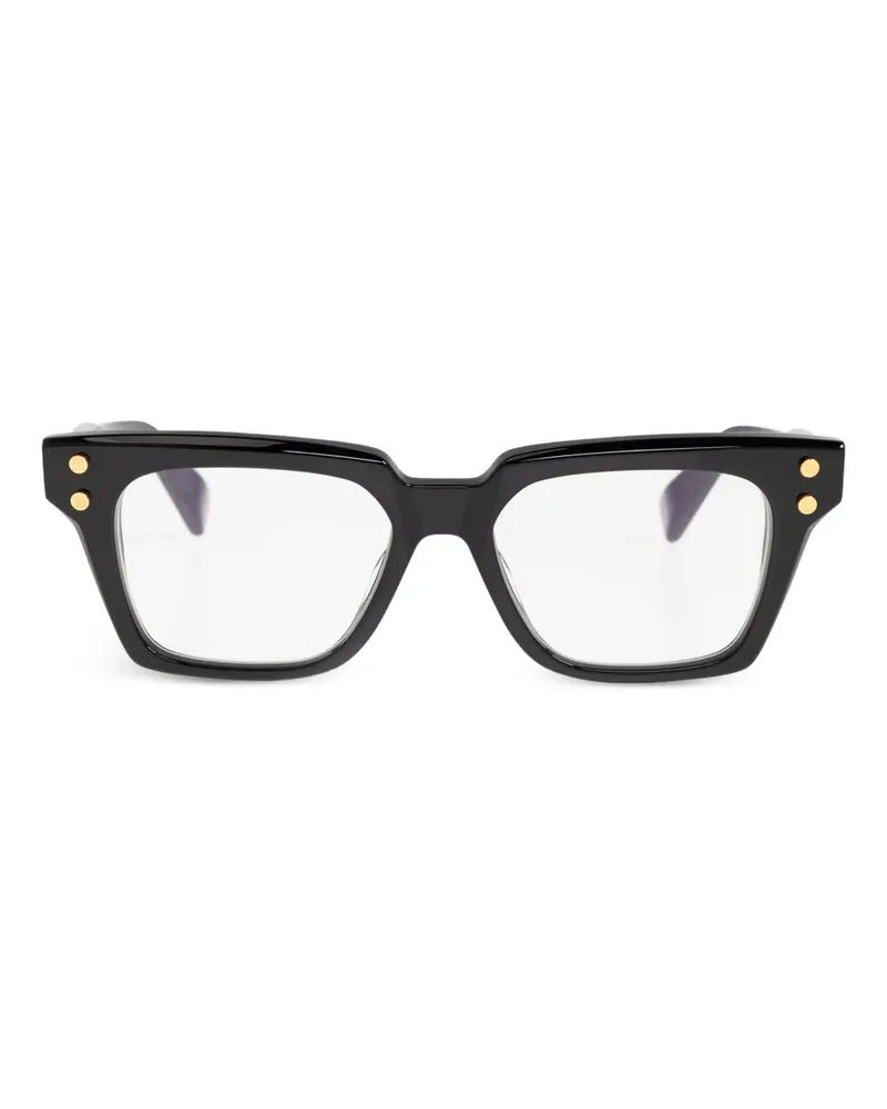 Balmain Brille mit eckigem Gestell - Schwarz Schwarz