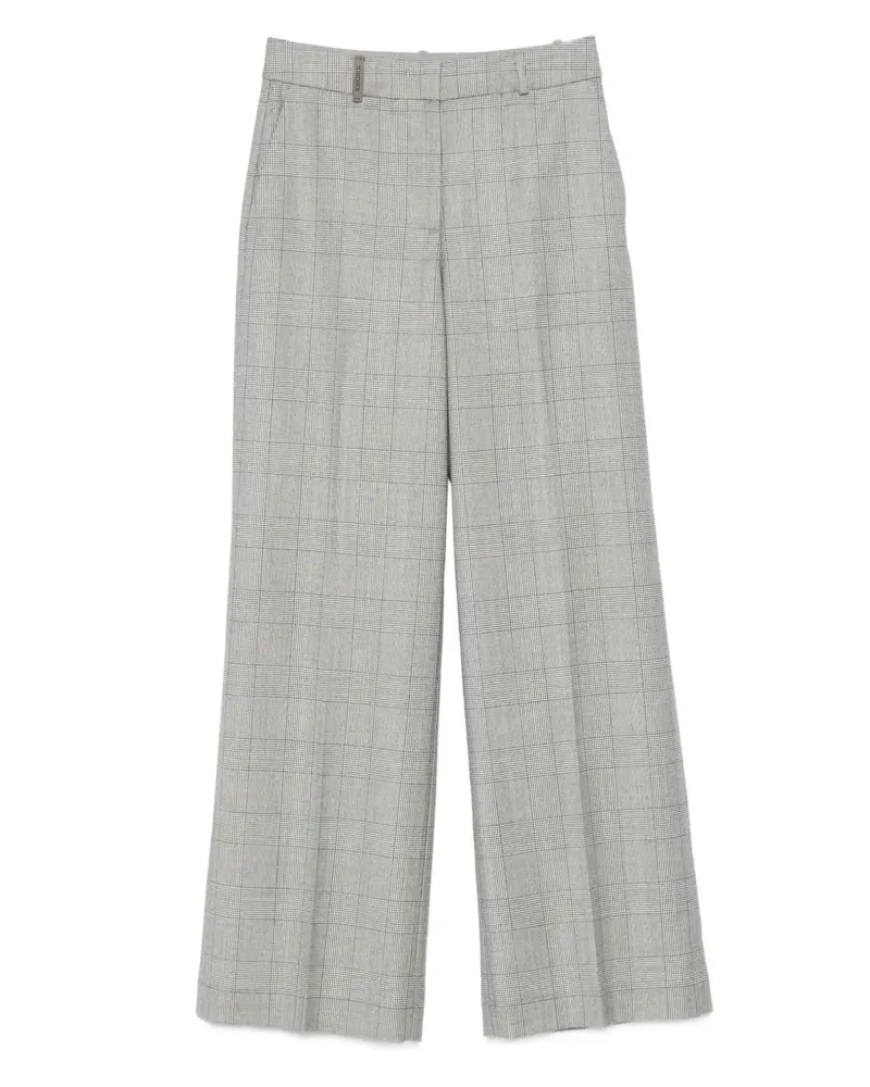 Peserico Karierte Straight-Leg-Hose - Grau Grau