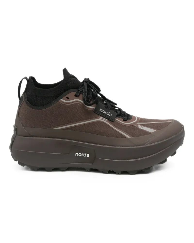 Norda 055 reflective-detail panelled sneakers - Braun Braun