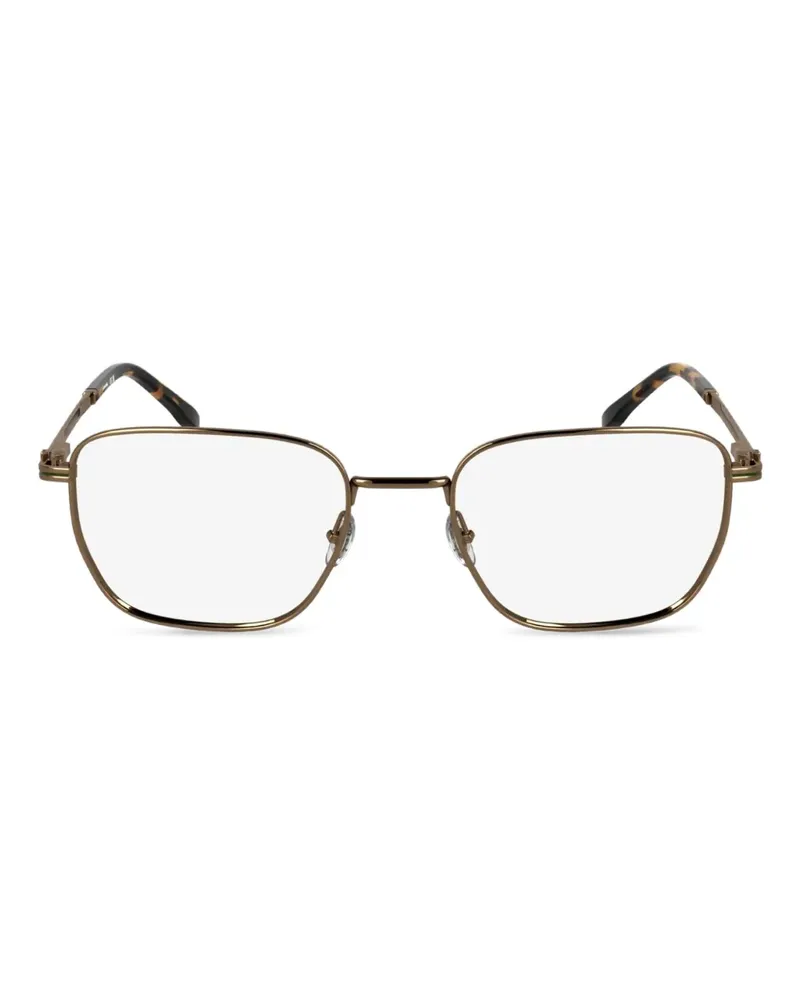 Lacoste Eckige Sonnenbrille in Schildpattoptik - Gold Gold