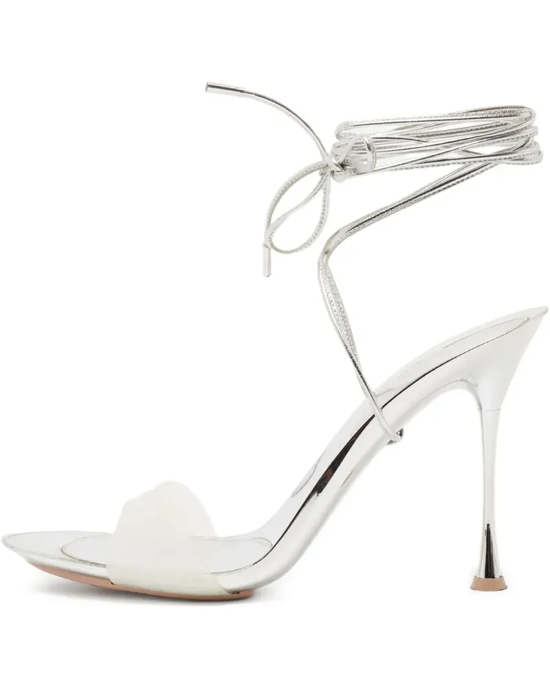 Gianvito Rossi Pre-owned Sandalen aus Metallic-Leder - Silber Silber