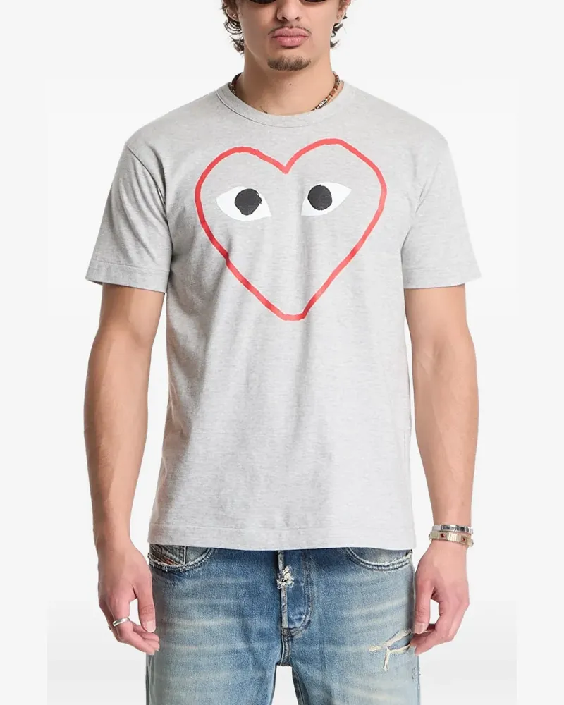 Comme des Garçons PLAY heart-print T-shirt - Grau Grau