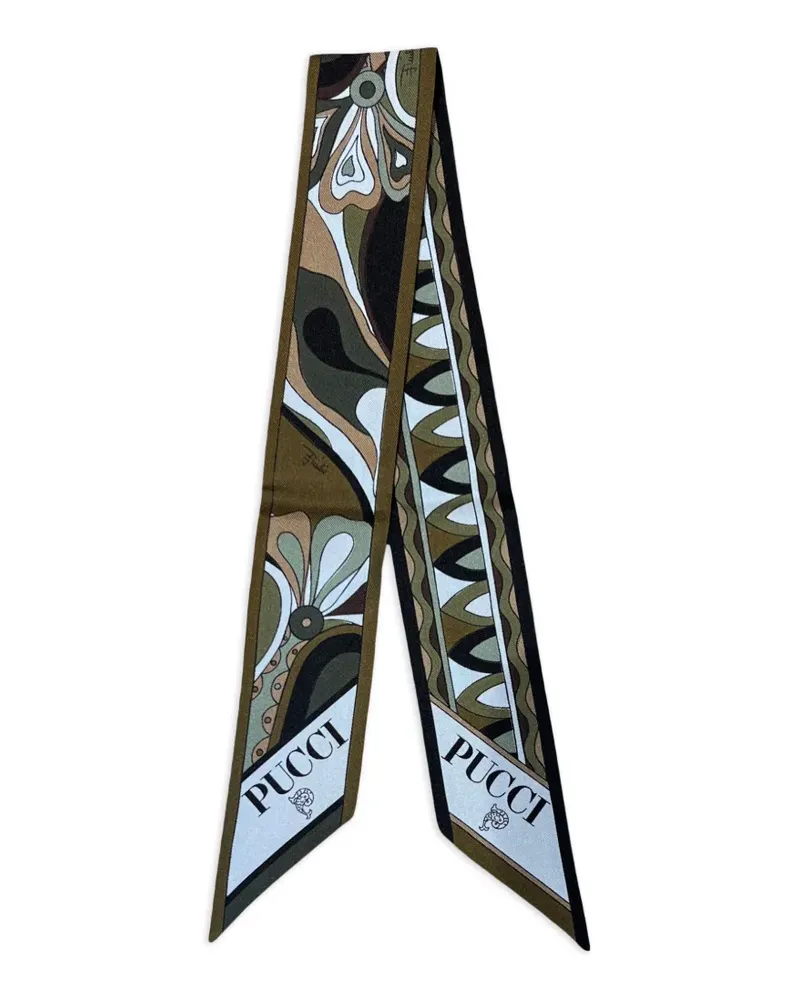 Emilio Pucci Schal mit Blumenprint - Braun Braun