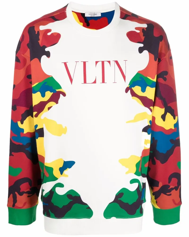 Valentino Garavani Sweatshirt mit Camouflage-Print - Weiß Weiß