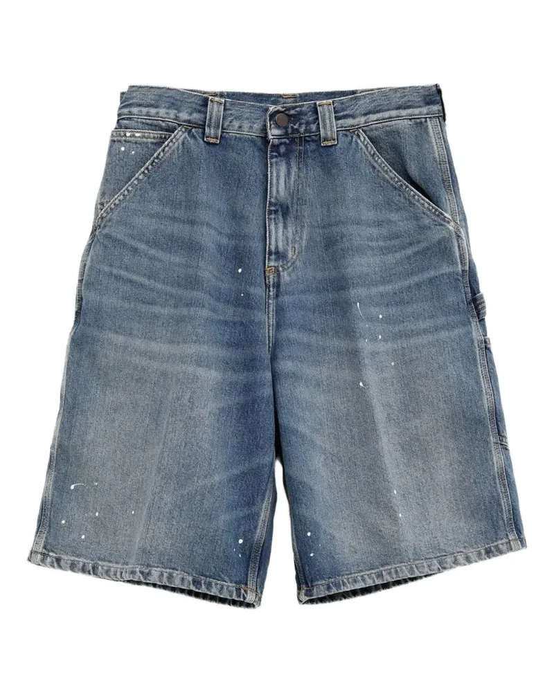 Carhartt WIP OG Single Knee paint-splatter carpenter shorts - Blau Blau
