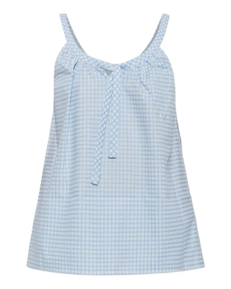 Posse Lila Oberteil mit Vichy-Karo - Blau Blau