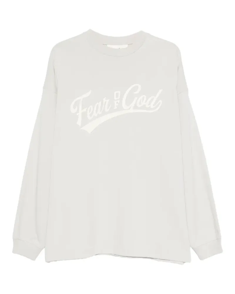 Fear of God Langarmshirt mit Logo-Print - Grau Grau