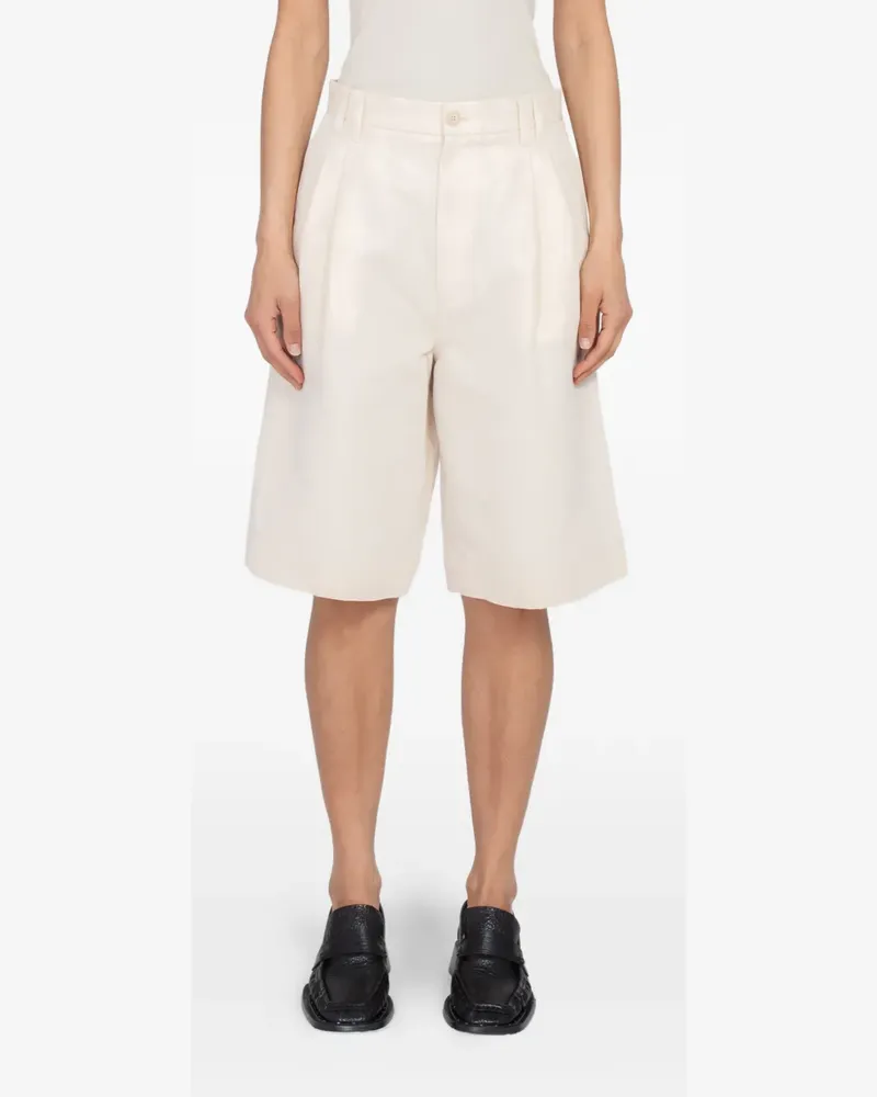 Filippa K relaxed pleated shorts - Schwarz Schwarz