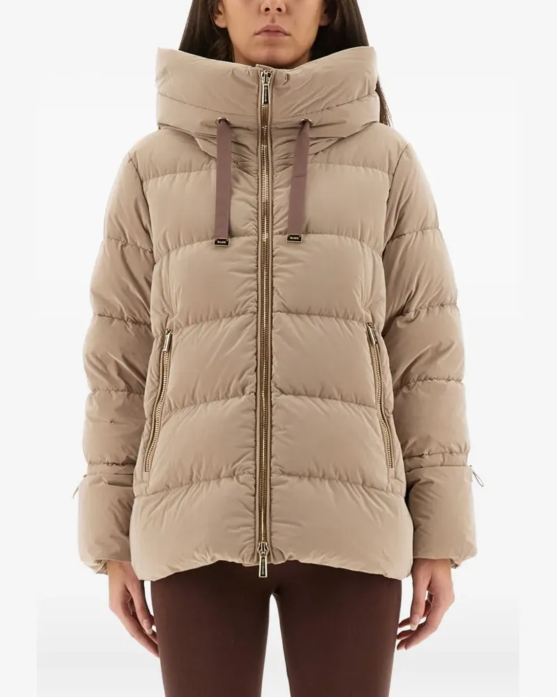MOORER Gadia hooded jacket - Nude Nude