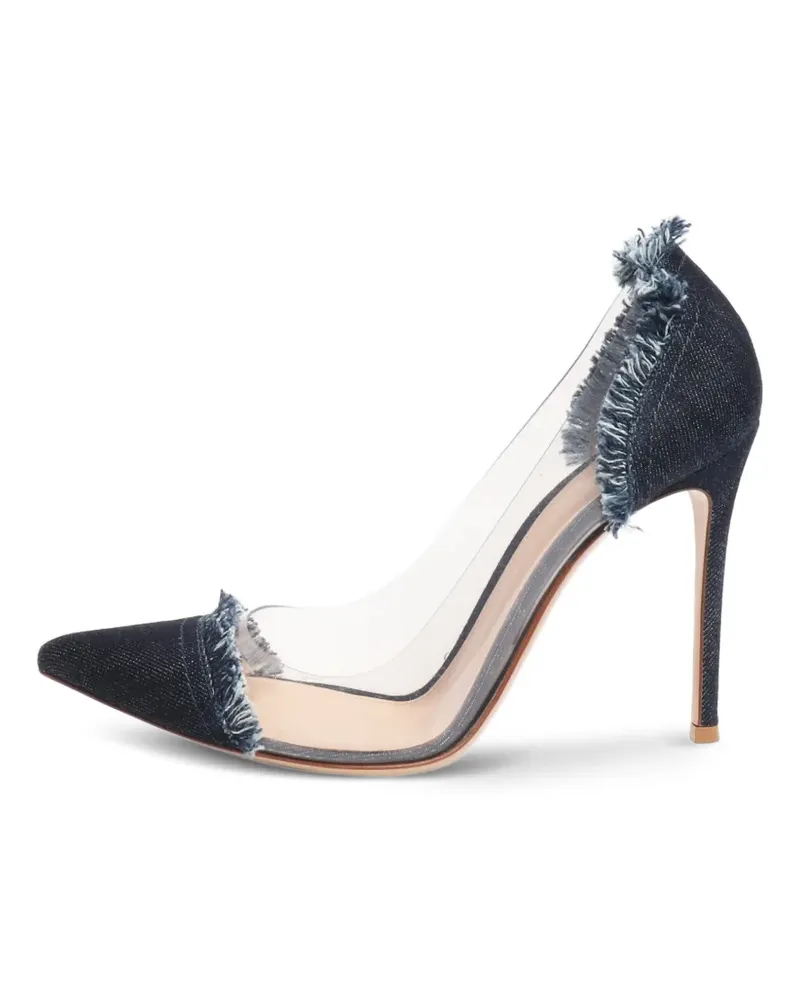 Gianvito Rossi Pumps aus Denim - Blau Blau