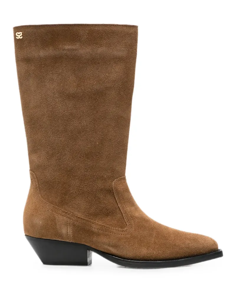 Sandro Stiefel mit spitzer Kappe - Braun Braun