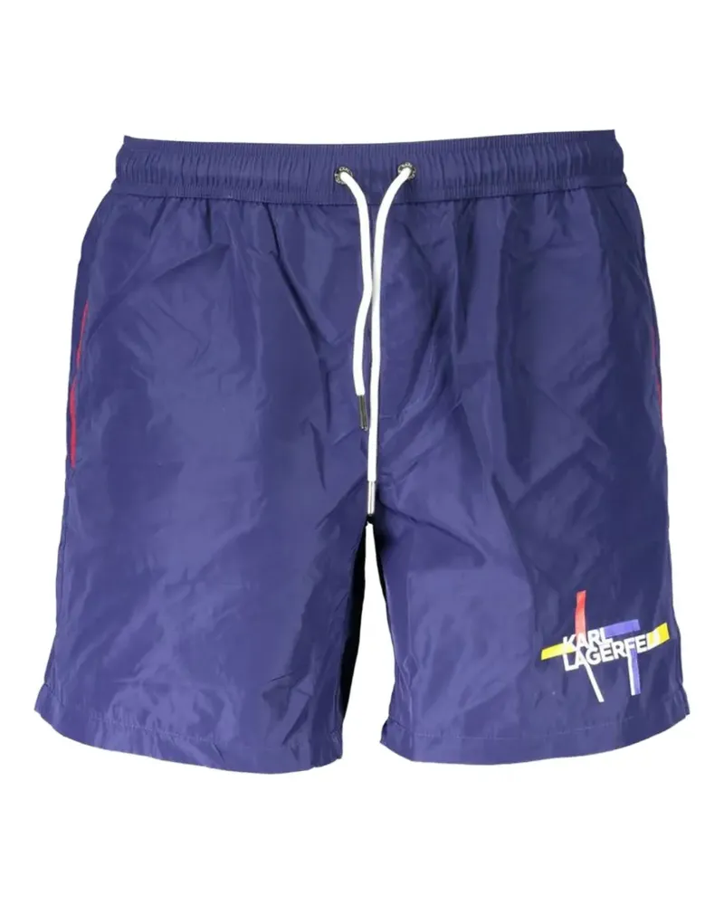 Karl Lagerfeld logo swim shorts - Blau Blau